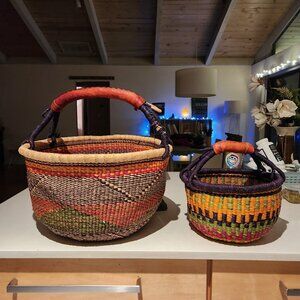 Various Sizes African Market Baskets from Ghana